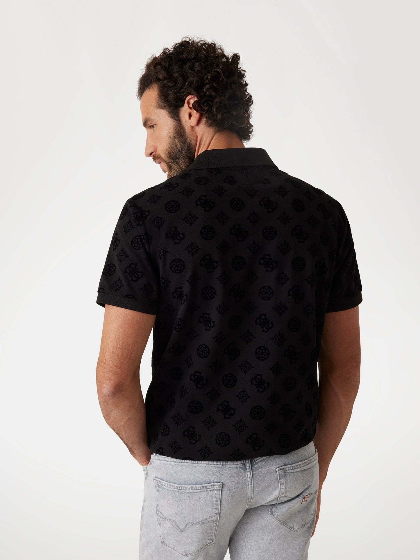 SS FLOCKED PEONY POL