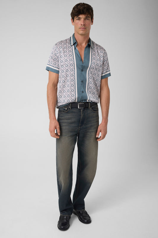 WOVEN LOGO SS SHIRT