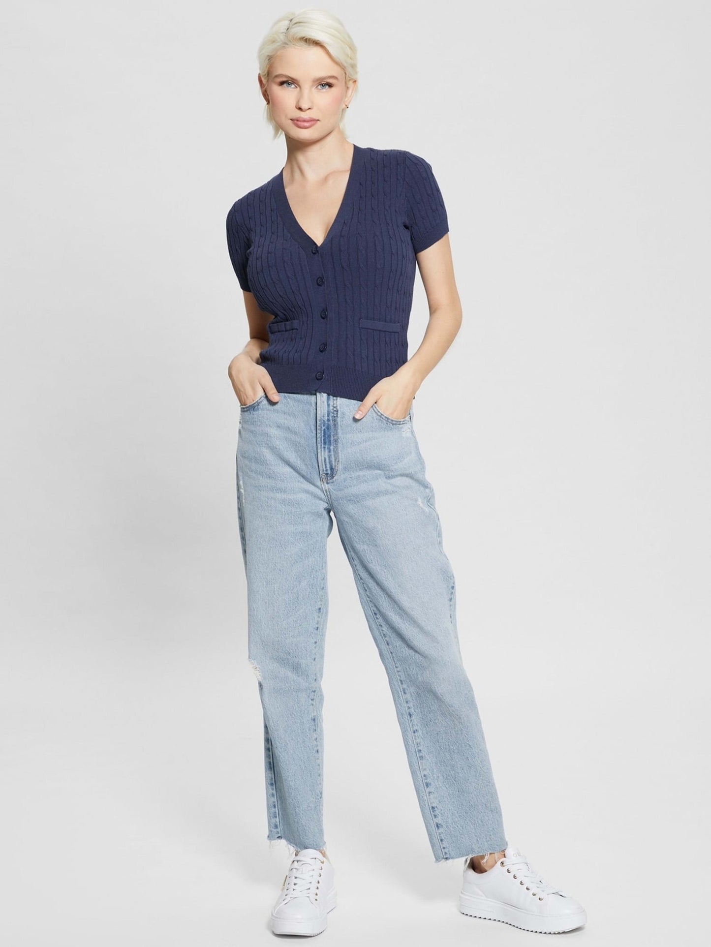 SS TWISTED CABLE LISA CARDIGAN