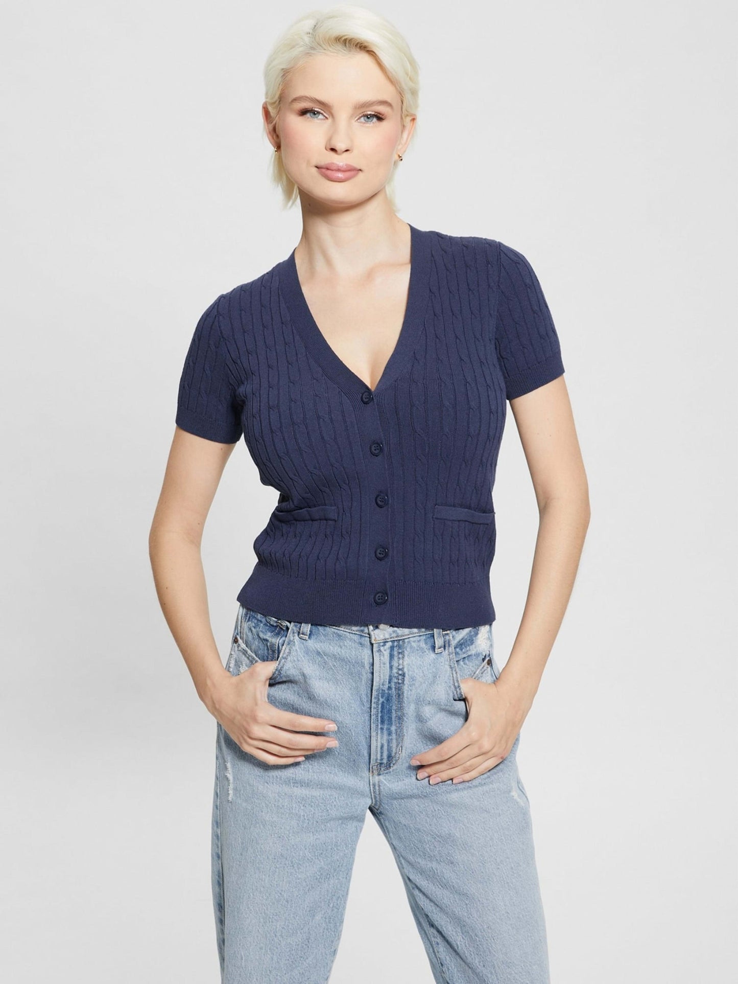 SS TWISTED CABLE LISA CARDIGAN