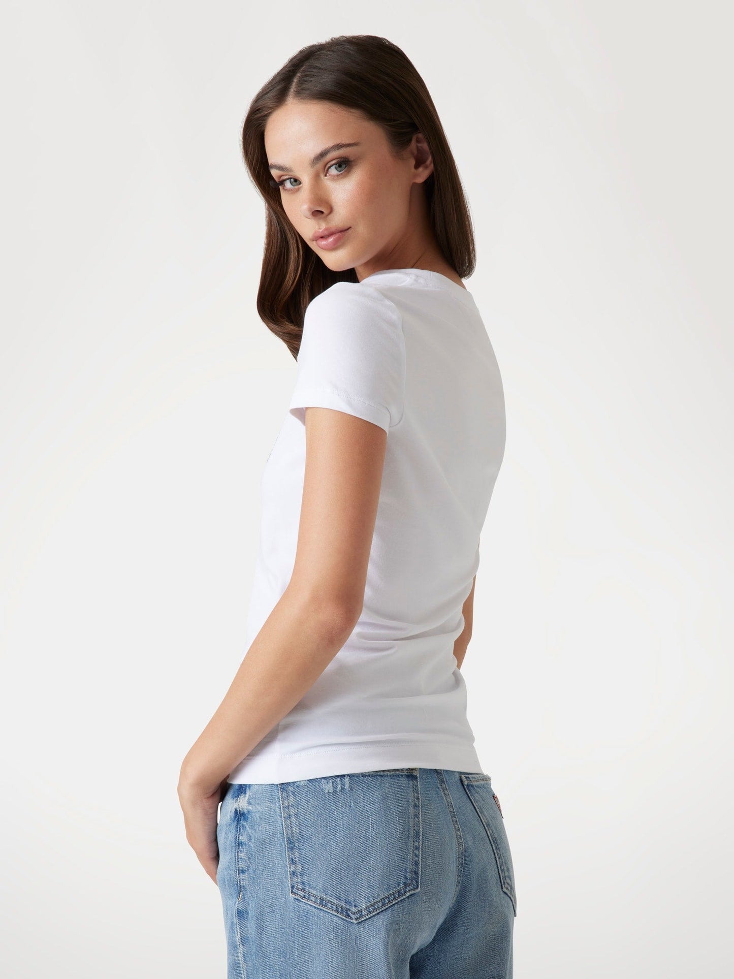 CN SS LOGO LACE TEE