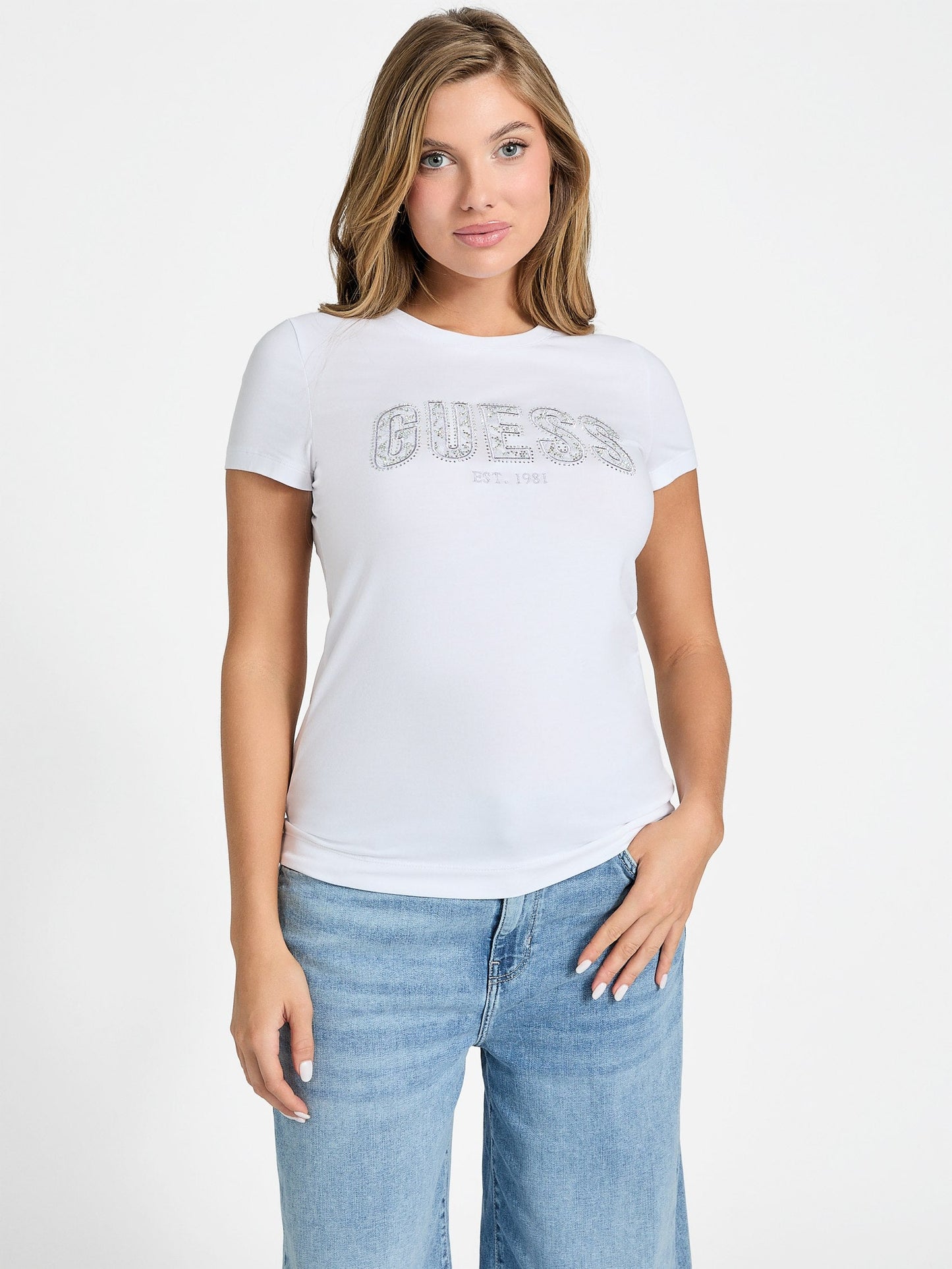 CN SS LOGO LACE TEE