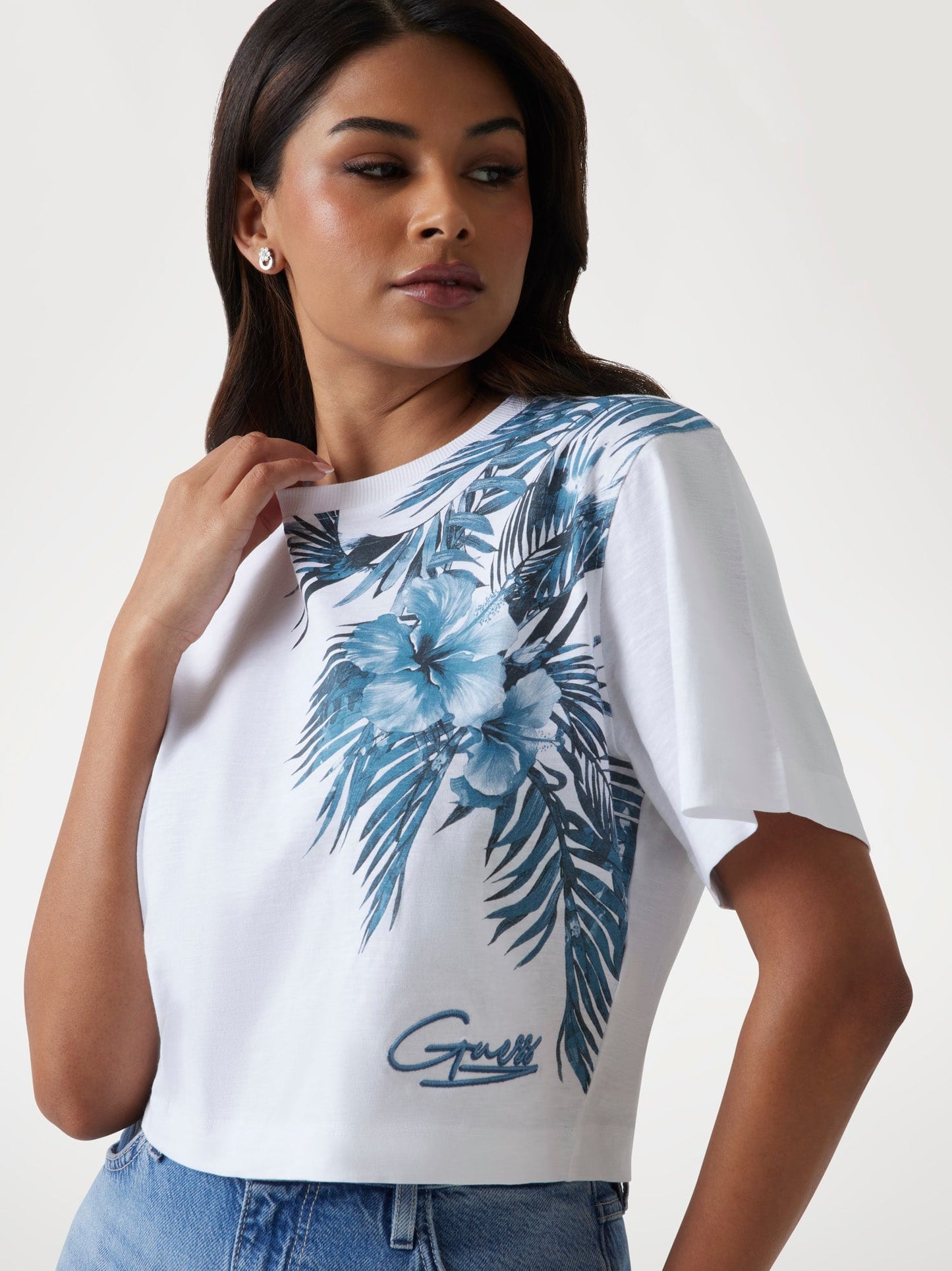 CN SS LOGO PALM PRIN