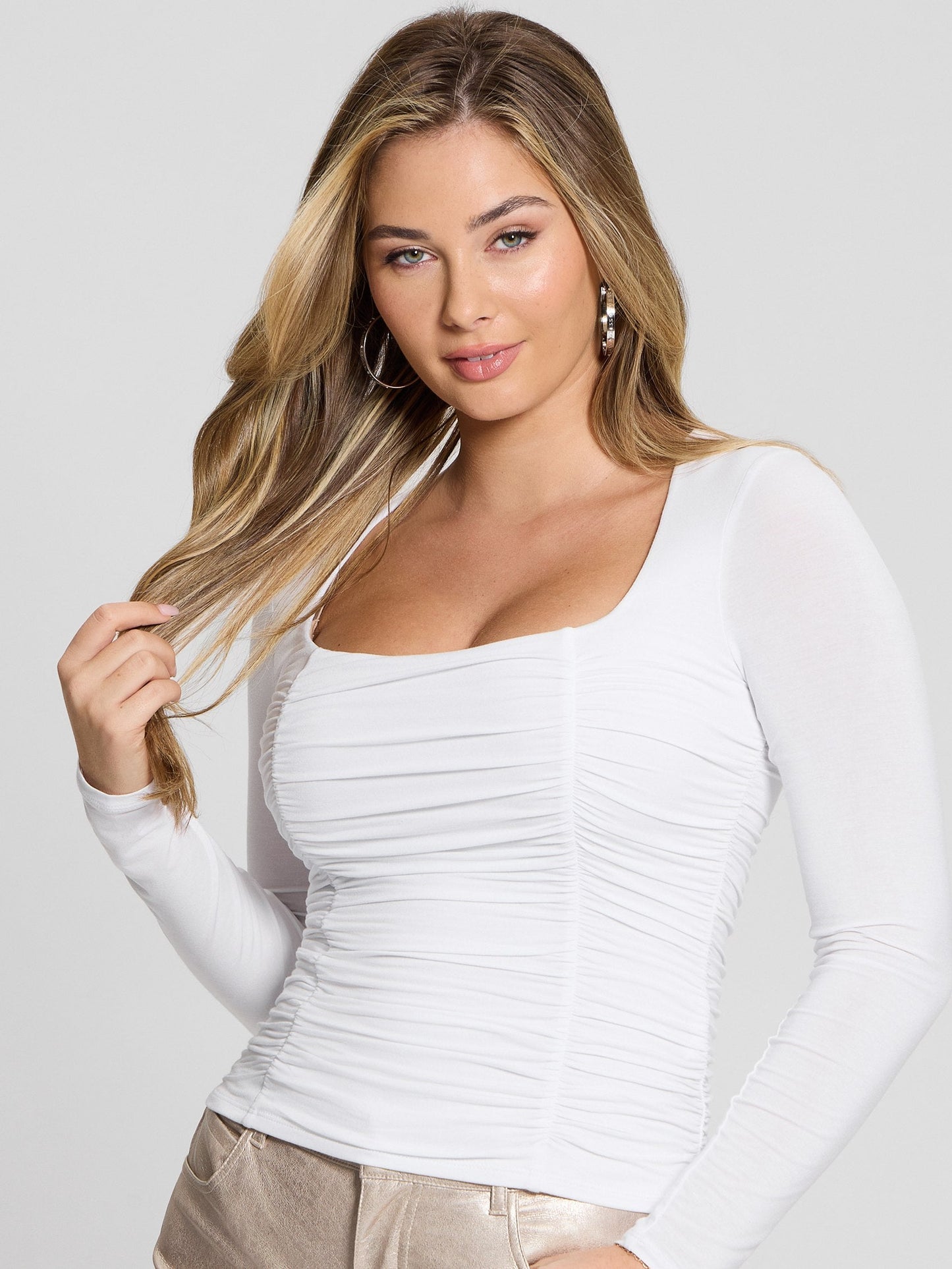 LS ADRIANNA SHIRRED