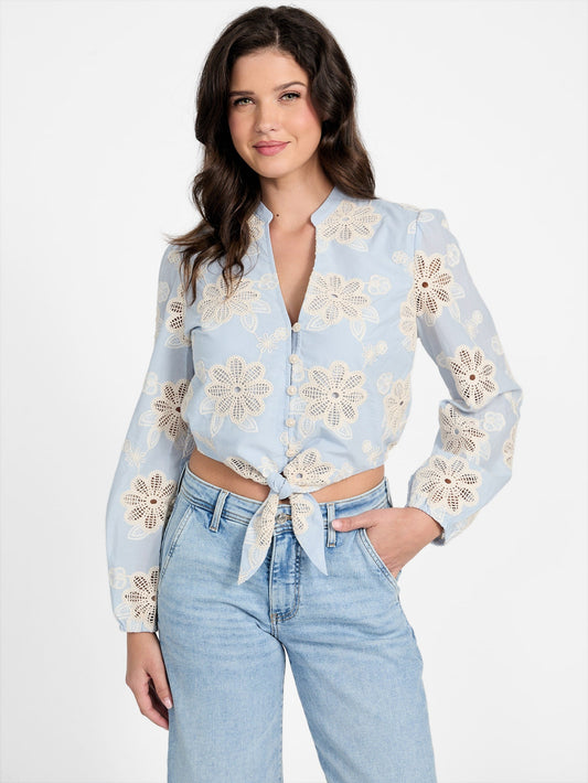 LS HAZEL TIE FRONT T