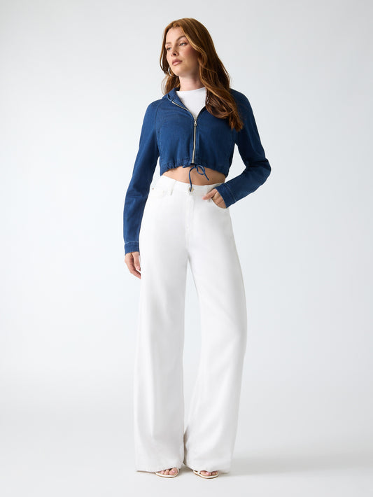 LS RESSE DENIM HOODI