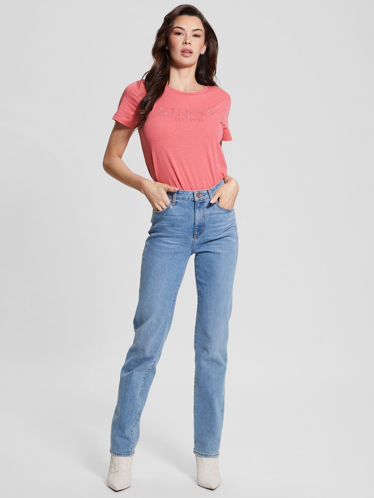 SS GUESS 1981 CRYSTAL EASY TEE