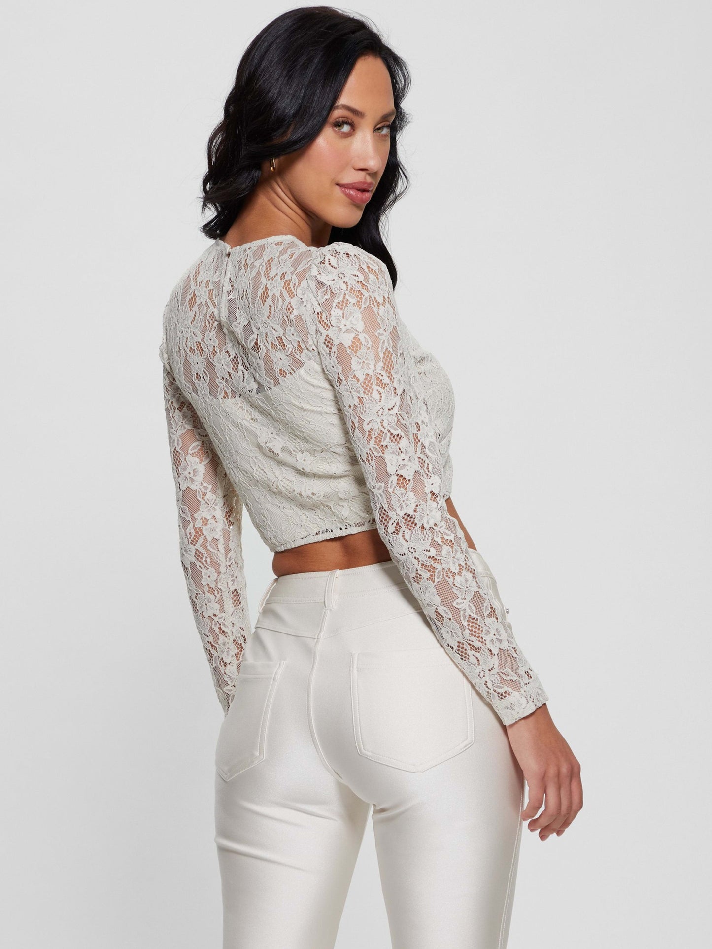 LS ARIEL WAISTED LACE TOP
