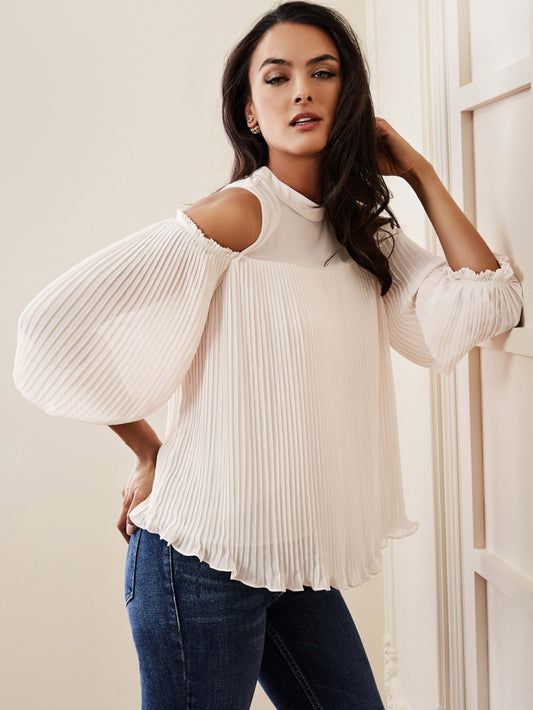 TABITHA PLEATED TOP