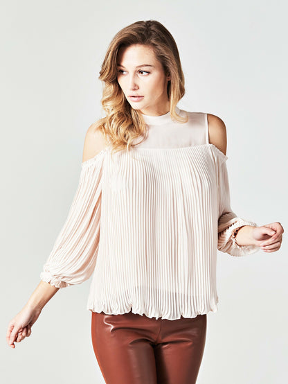 TABITHA PLEATED TOP