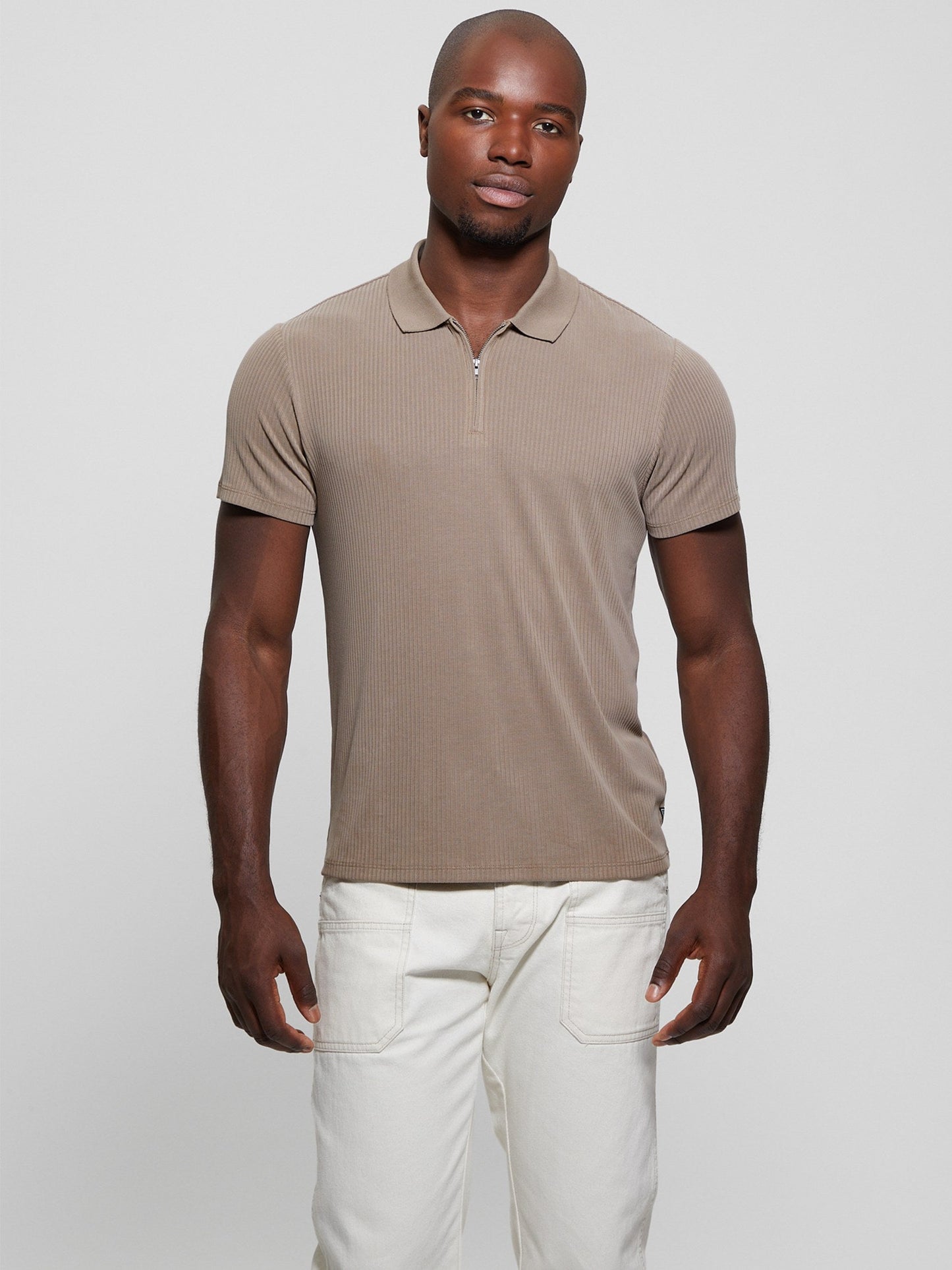 SS UNION RIB ZIP POLO