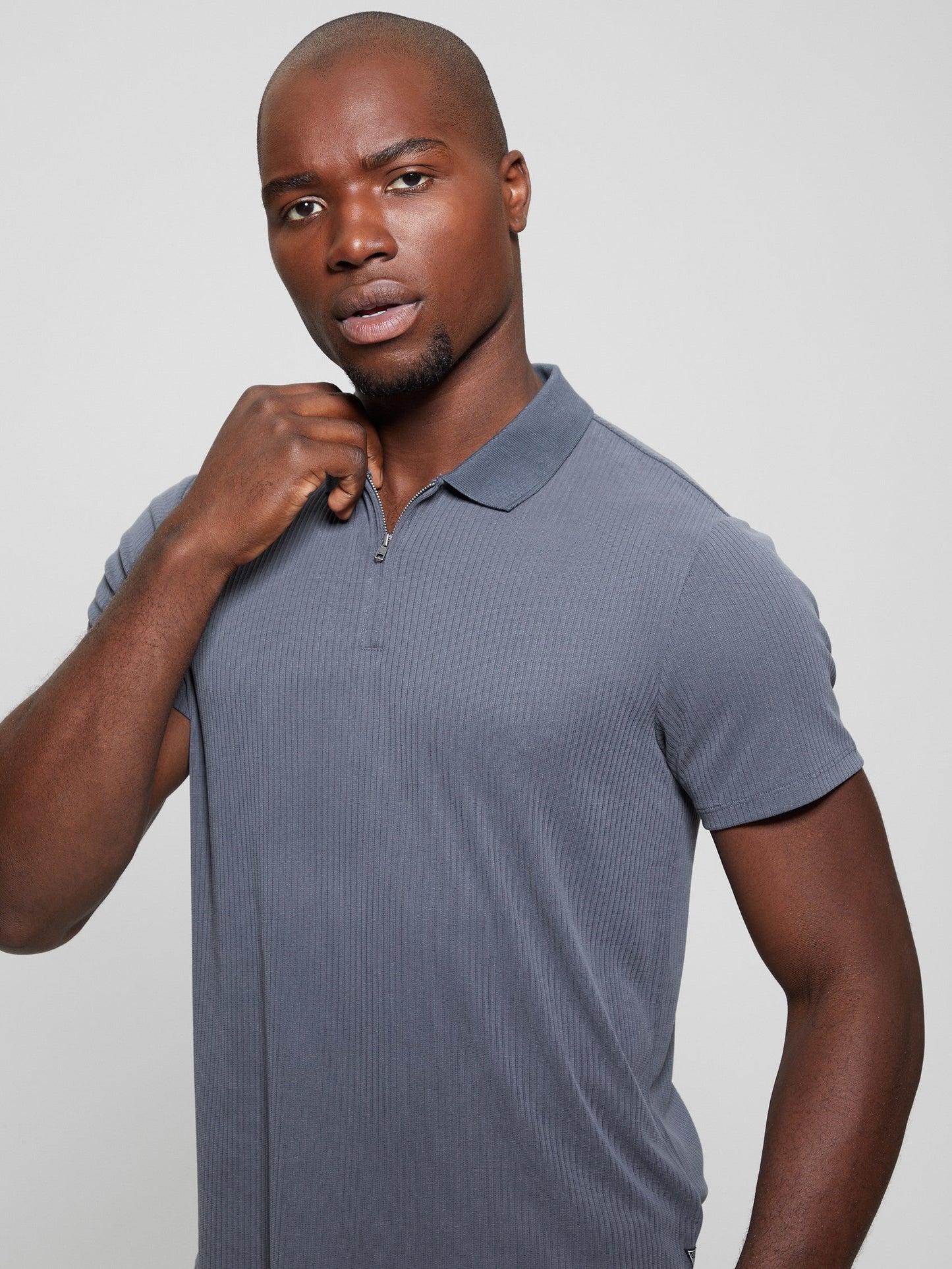 SS UNION RIB ZIP POLO