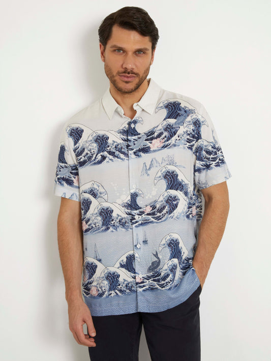 SS ECO RAYON WAVE SHIRT
