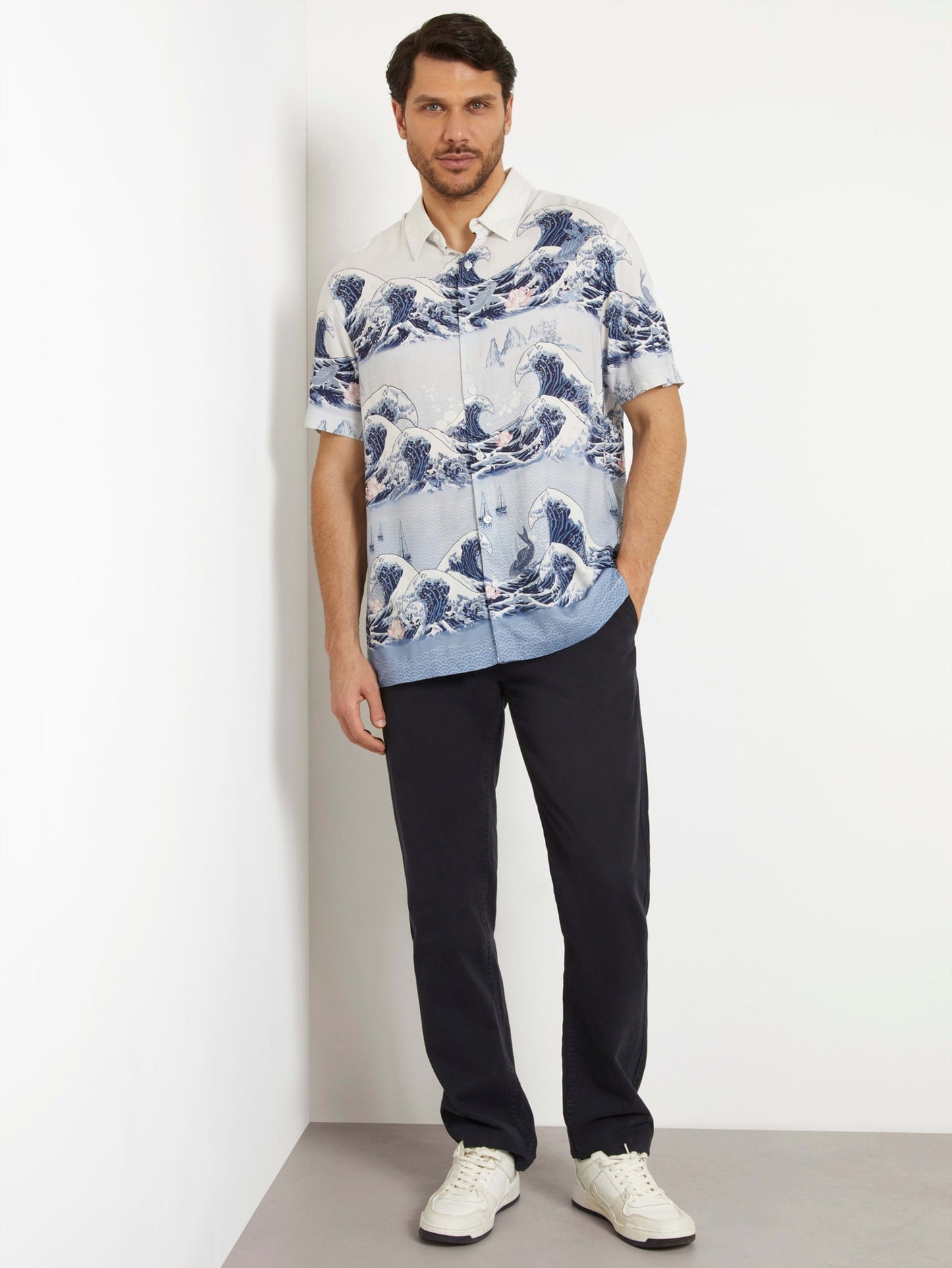 SS ECO RAYON WAVE SHIRT