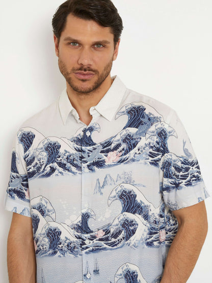 SS ECO RAYON WAVE SHIRT