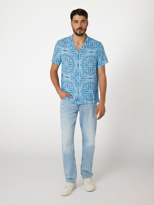 SS ECO RAYON TILE SHIRT