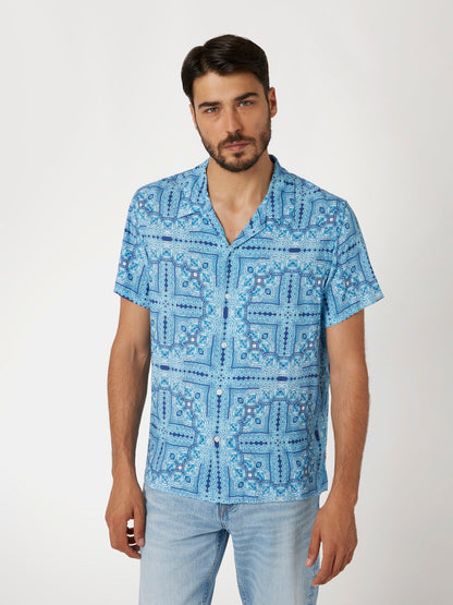 SS ECO RAYON TILE SHIRT