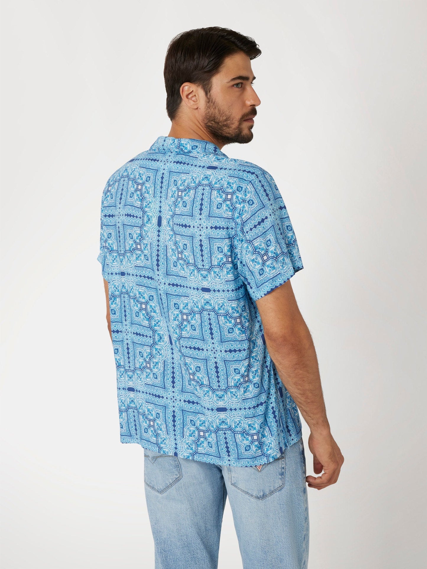 SS ECO RAYON TILE SHIRT