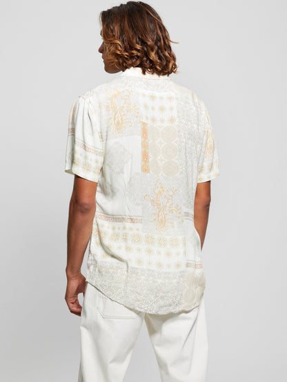 SS ECO RAYON PATCHWORK SHIRT