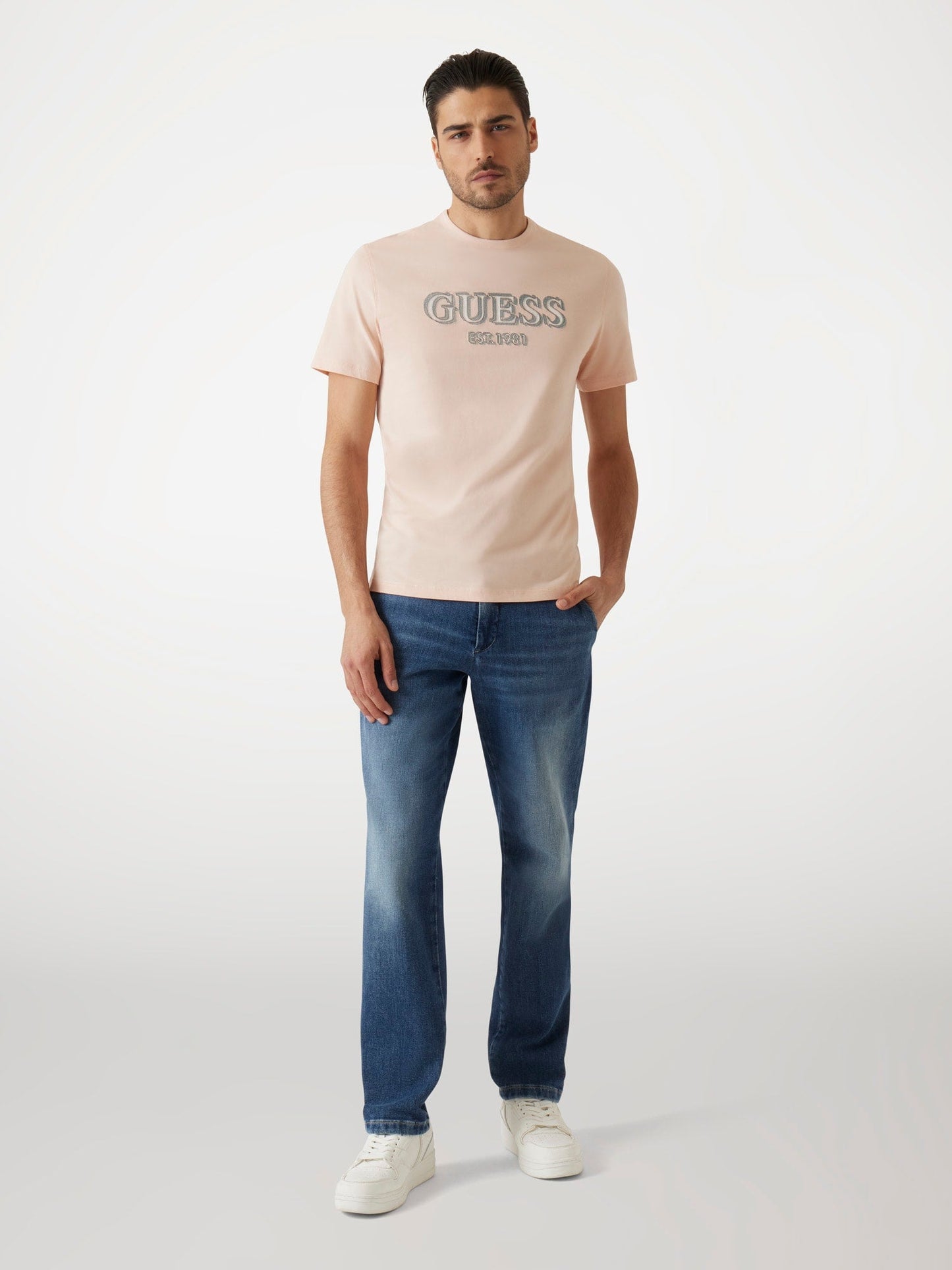 SS CN GUESS LOGO TEE