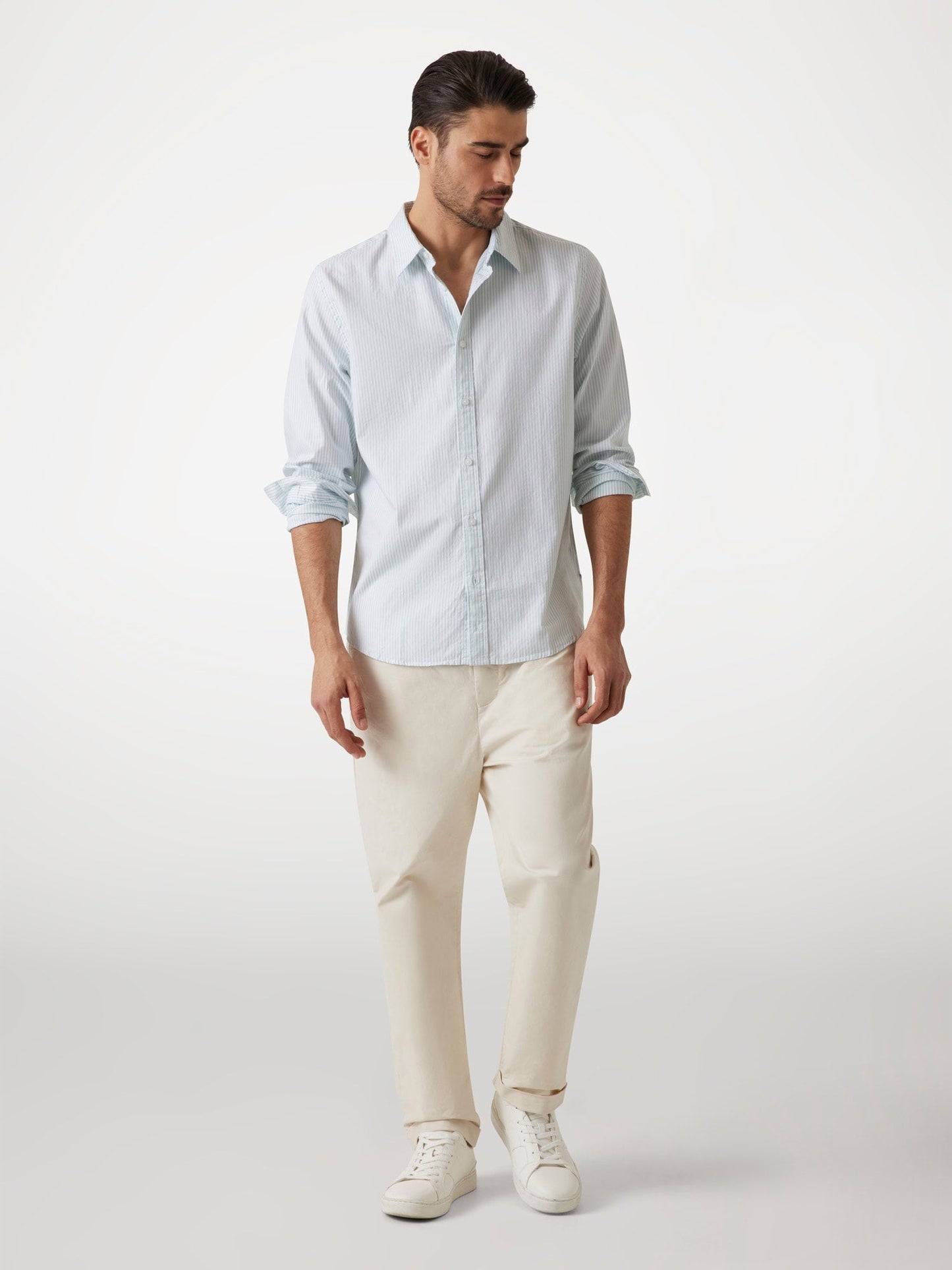 LS OXFORD STRIPE SHI