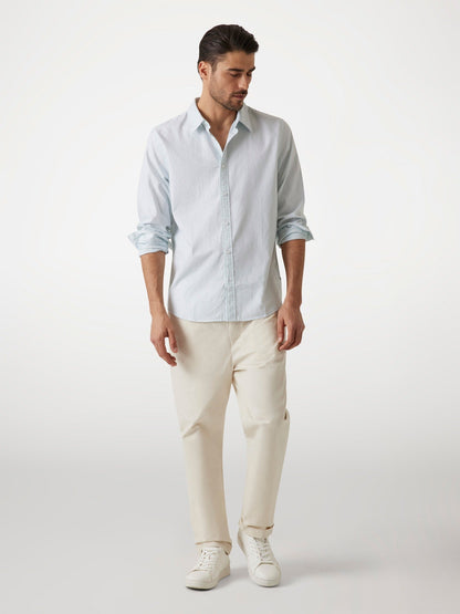 LS OXFORD STRIPE SHI