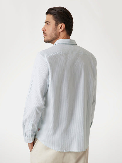 LS OXFORD STRIPE SHI