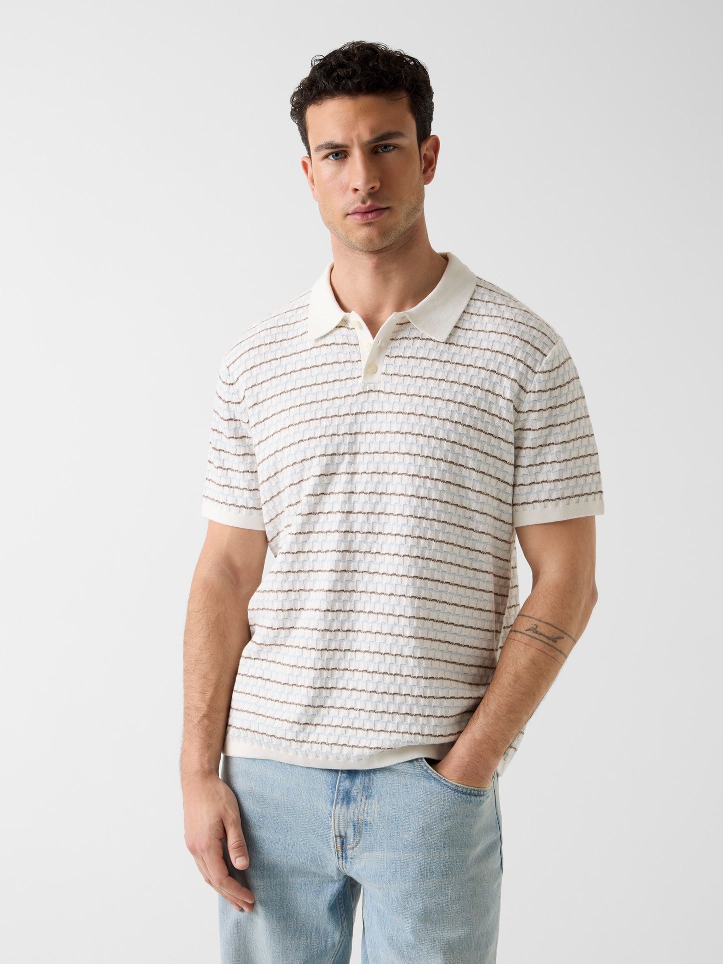 SS CHECKERED STRIPE