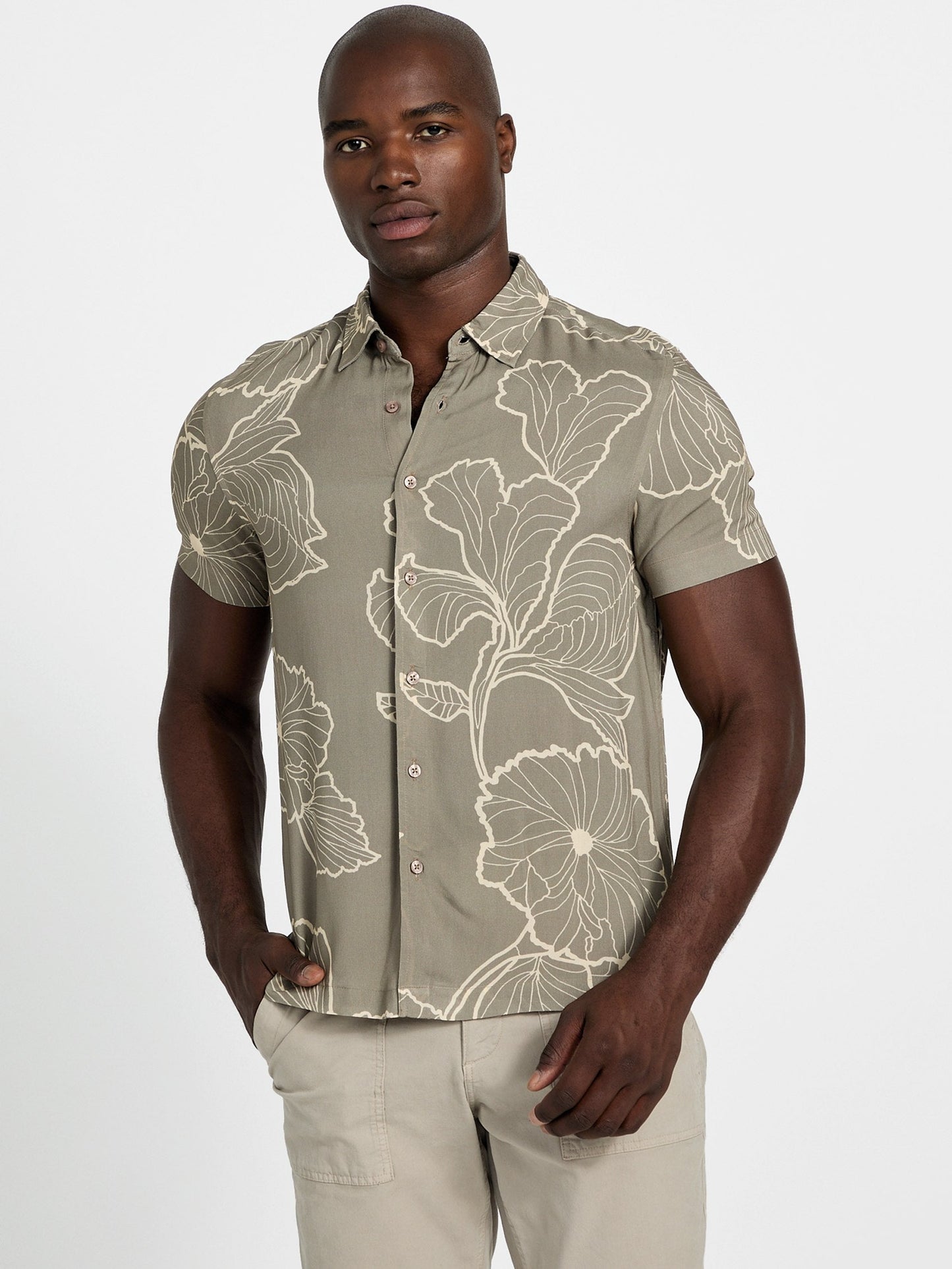 ECO RAYON FLORAL SS