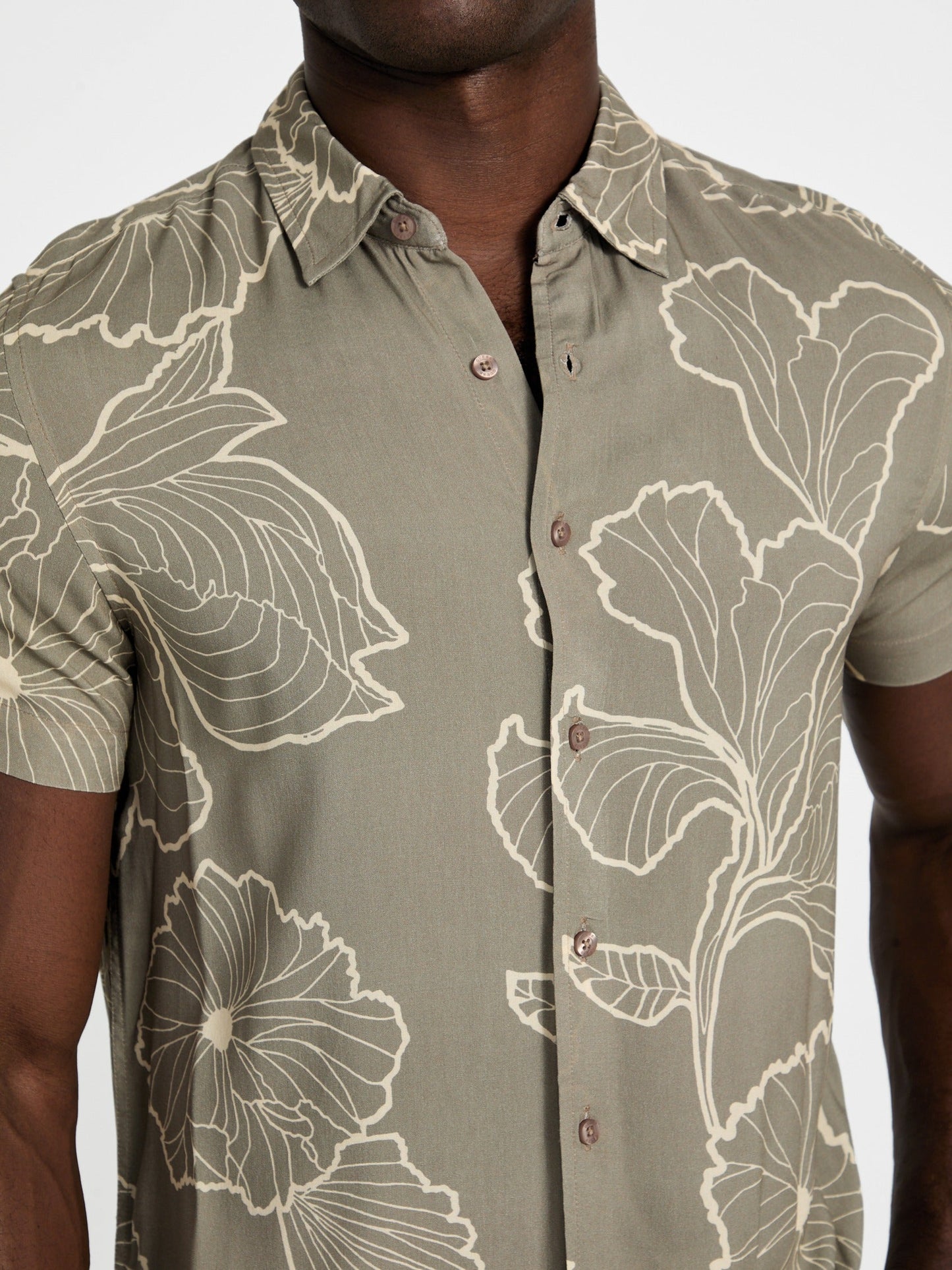ECO RAYON FLORAL SS