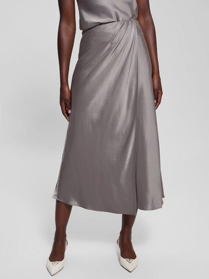 ANASTASIA LONG SATIN SKIRT