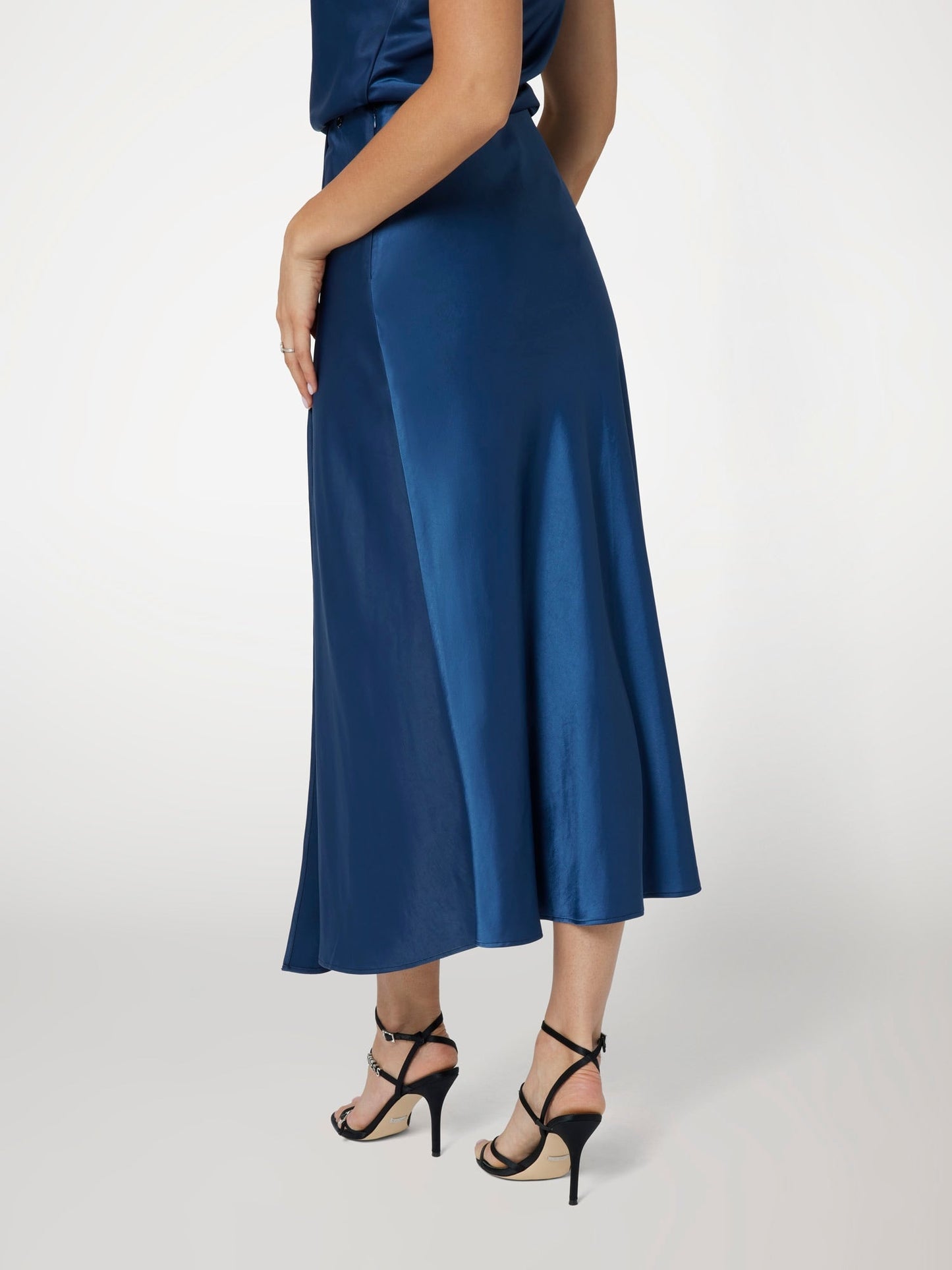 ANASTASIA LONG SATIN SKIRT