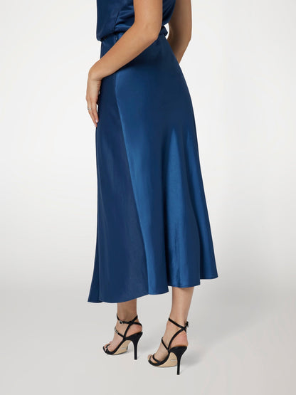 ANASTASIA LONG SATIN SKIRT