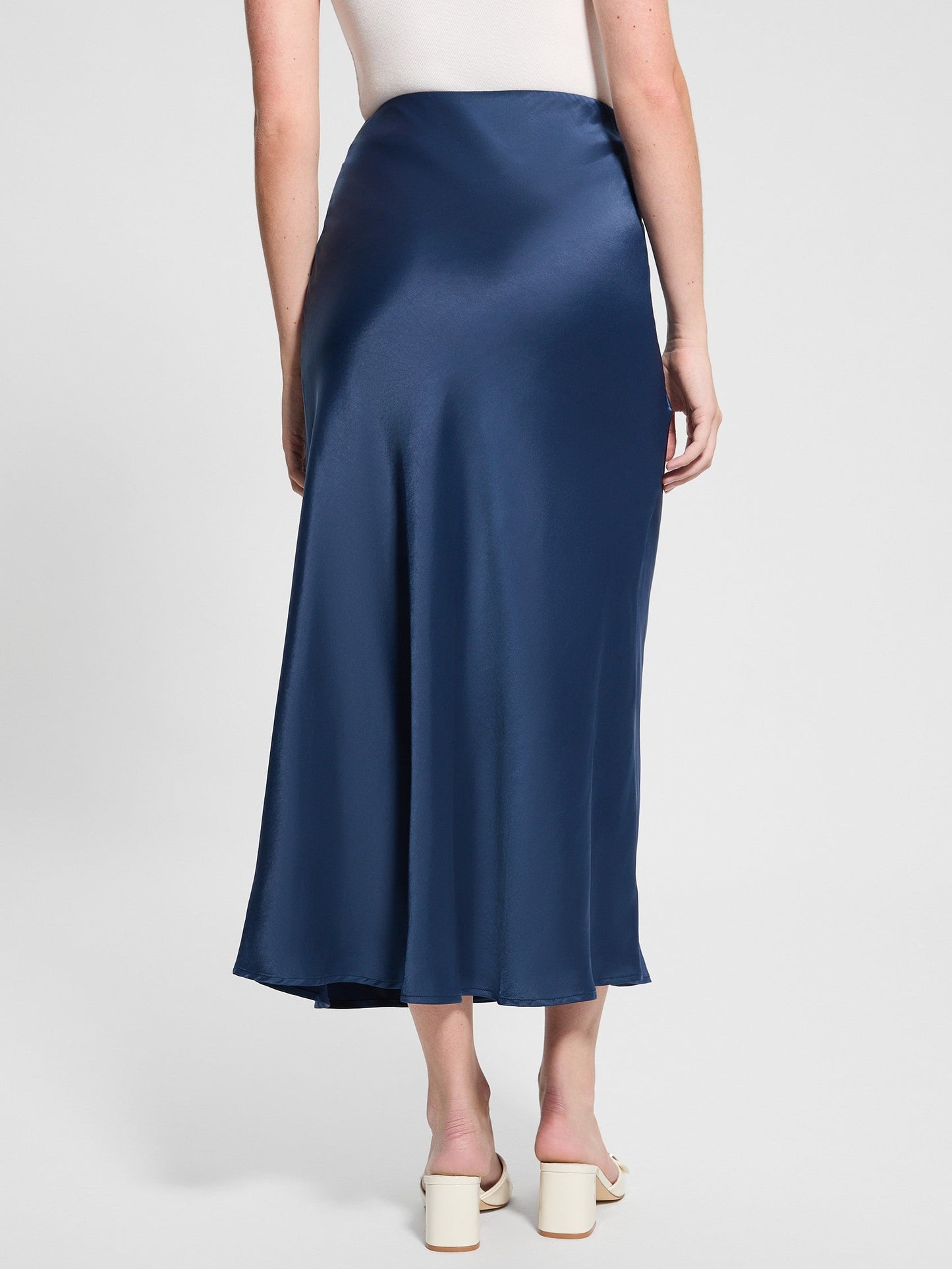 ANASTASIA LONG SATIN SKIRT