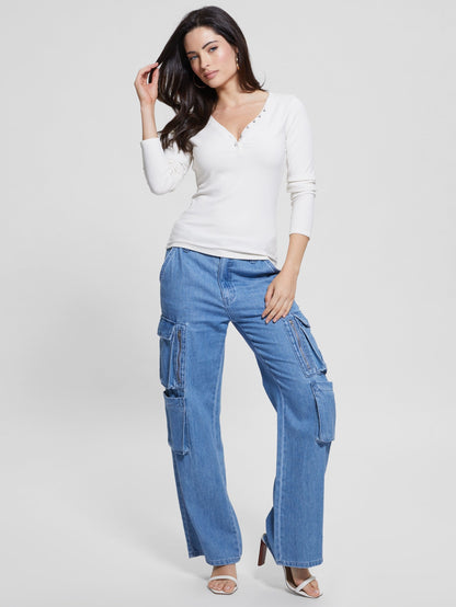 LS KYLA RIB HENLEY