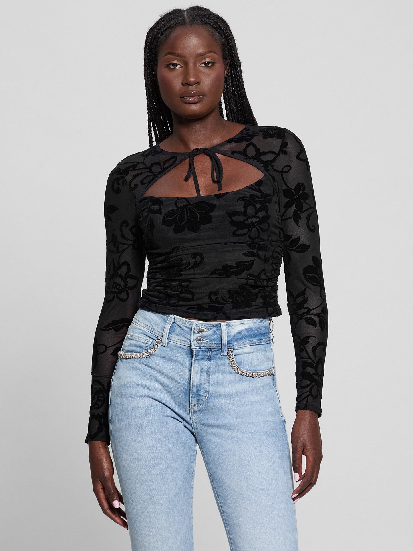 LS TIE FRONT LARISSA