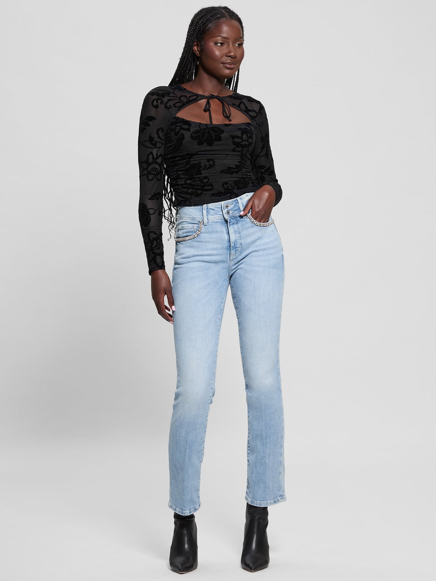 LS TIE FRONT LARISSA