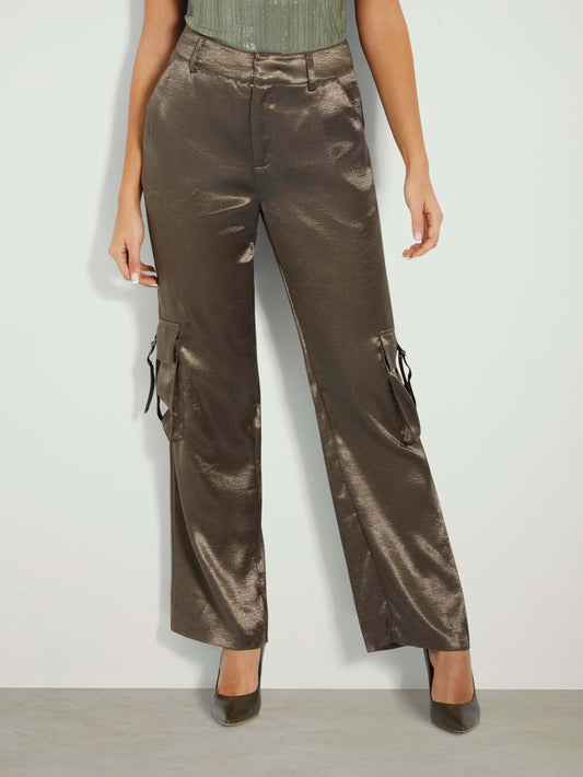 JAMIE SATIN CARGO PANT