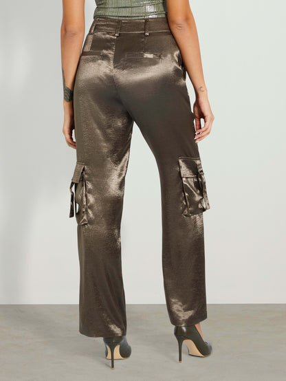 JAMIE SATIN CARGO PANT