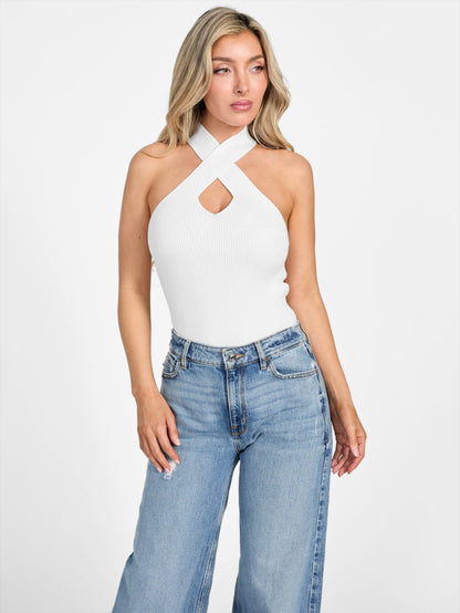 SL HALTER CLAIRE RIB