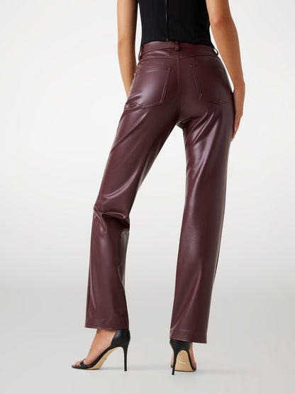 80S STRAIGHT PU PANT