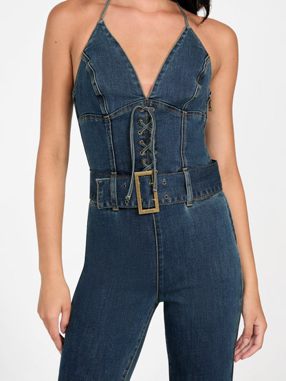 REBEL HALTER JUMPSUI