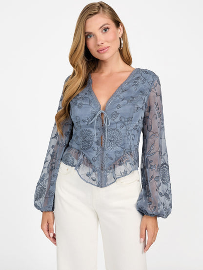 LS SEIAH TIE FRONT T