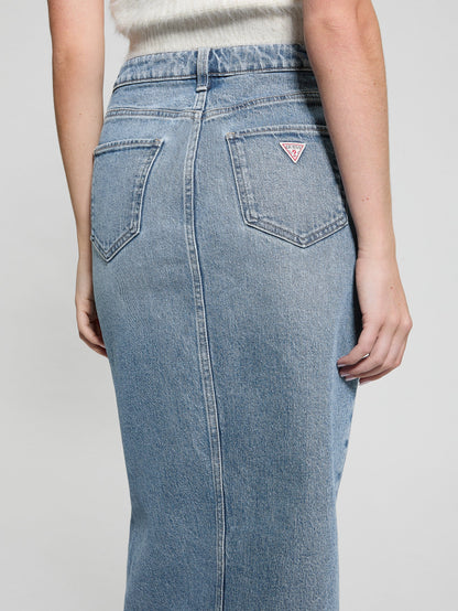 MILA DENIM MIDI SKIR
