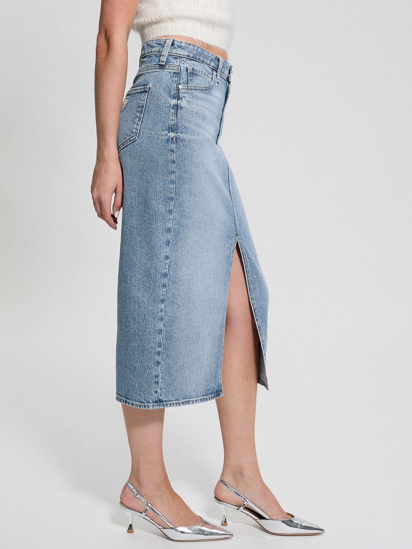 MILA DENIM MIDI SKIR