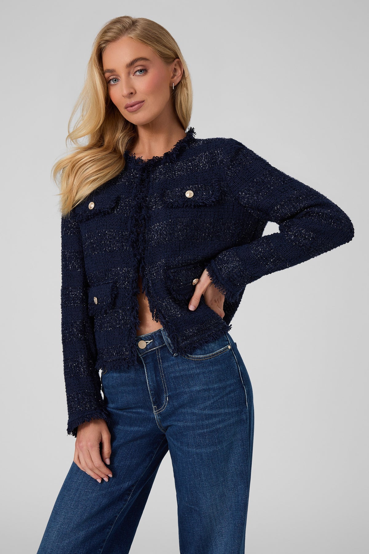 JENNY FRINGES TWEED