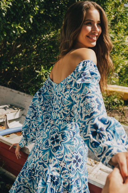 OFF SHOULDER PRINTED
