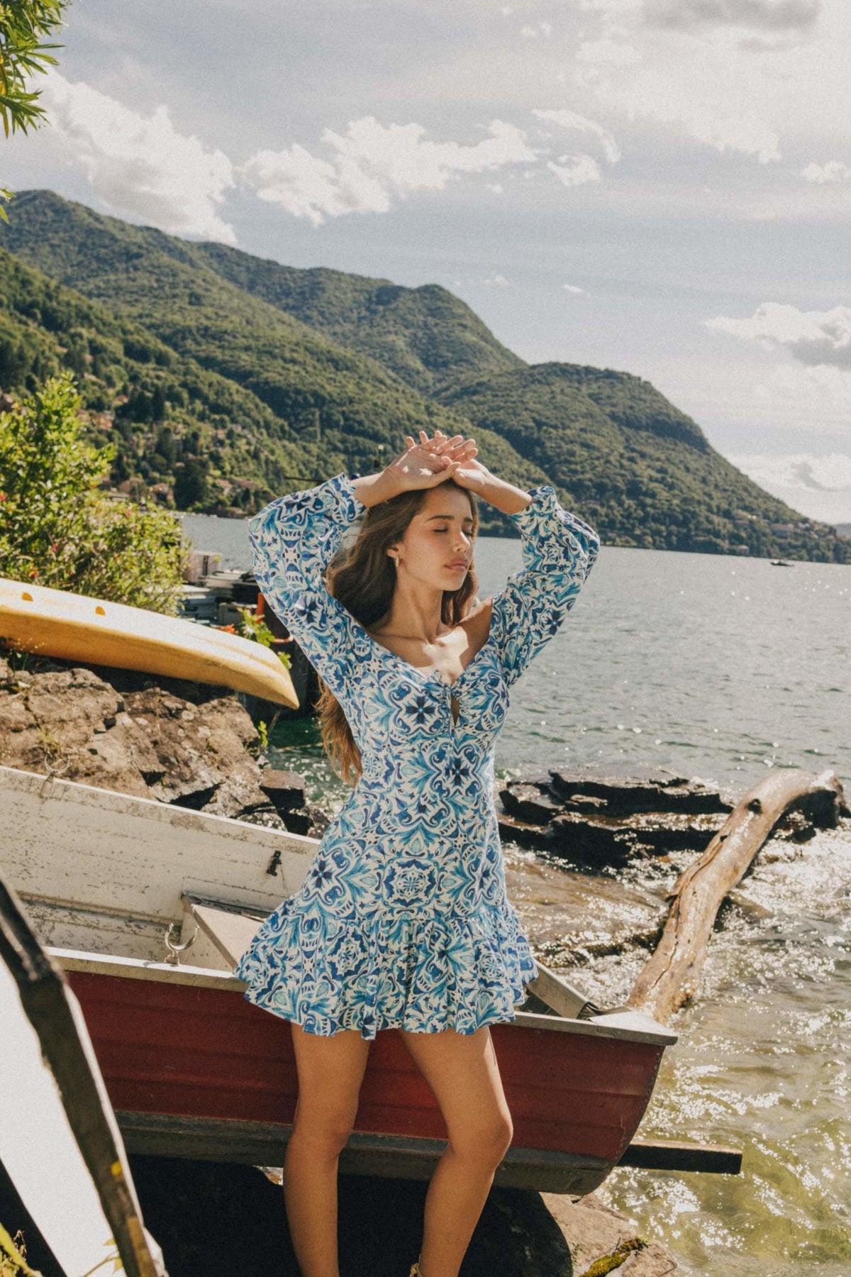 OFF SHOULDER PRINTED