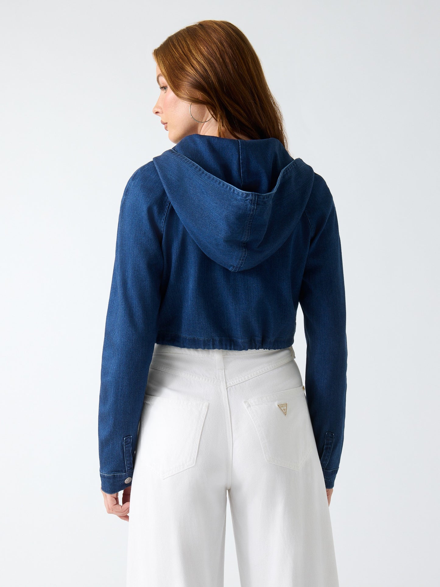 LS RESSE DENIM HOODI