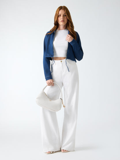 LS RESSE DENIM HOODI